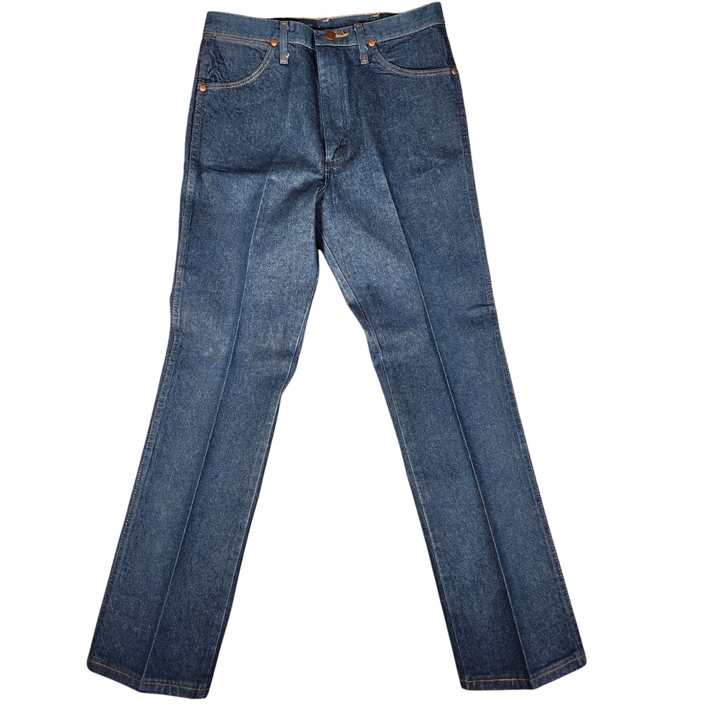Wrangler Jeans Mens 34x32 936DEN Slim Cowboy Cut Indigo Blue EUC